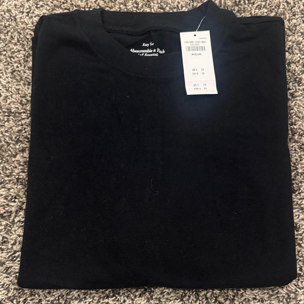 Abercrombie & Fitch Midnight Black Tee new with tags